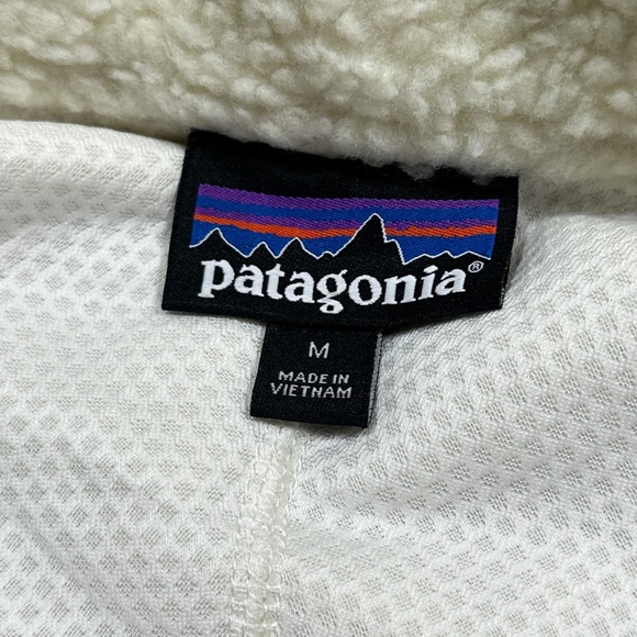 Patagonia Classic Retro X Full Zip Synchilla Natural White Jacket Mens Medium - Picture 6 of 9